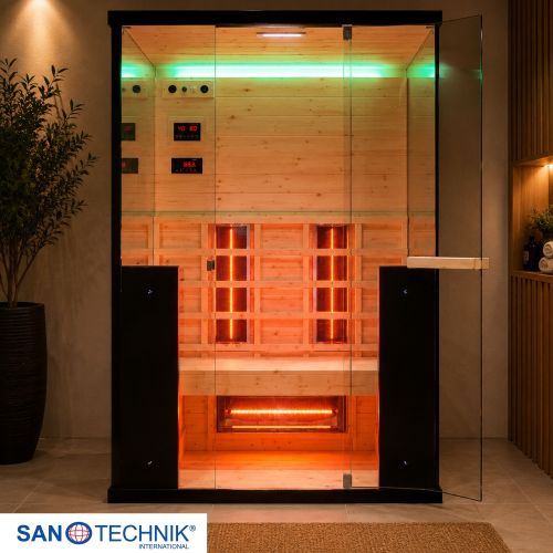 Sanotechnik - BILLUND 2 Infrarotkabine für 2 Personen 125x100x190 cm