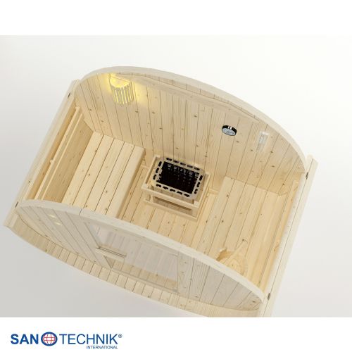 Sanotechnik - TROMSÖ M Zunanja savna v sodu za 2 osebi 189 x 120 x 191,5 cm