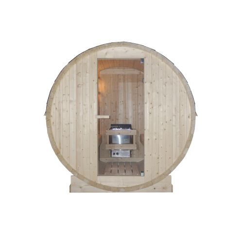 Sanotechnik - TROMSÖ L vanjska sauna u bačvi za 4 osobe. 194,8x180x191,5 cm
