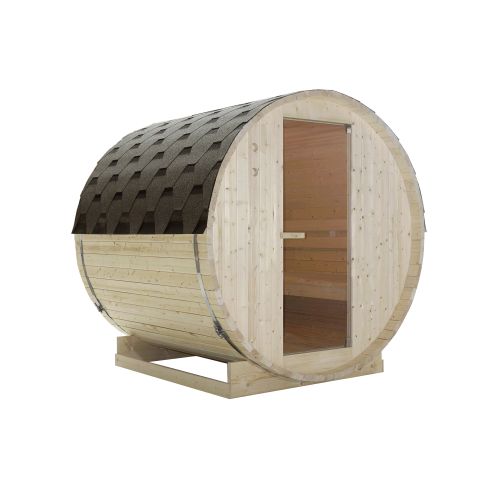 Sanotechnik - TROMSÖ L vanjska sauna u bačvi za 4 osobe. 194,8x180x191,5 cm