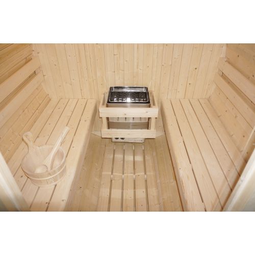 Sanotechnik - TROMSÖ L vanjska sauna u bačvi za 4 osobe. 194,8x180x191,5 cm