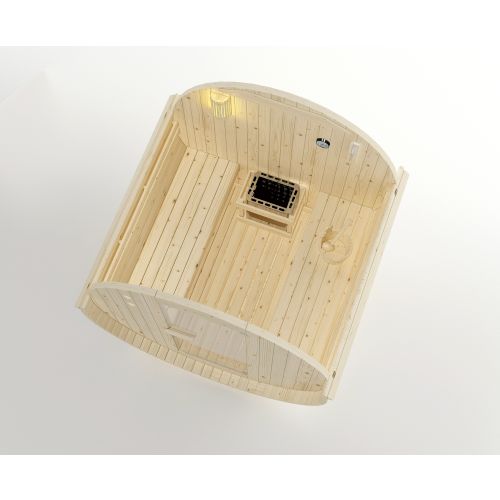 Sanotechnik - TROMSÖ L vanjska sauna u bačvi za 4 osobe. 194,8x180x191,5 cm