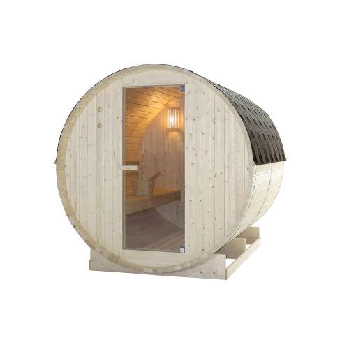 Sanotechnik - TROMSÖ XL Zunanja savna v sodu za 6 oseb 189x220x191,5 cm