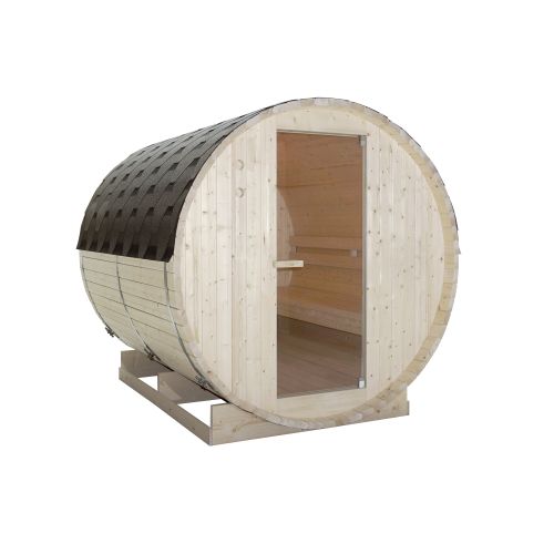 Sanotechnik - TROMSÖ XL Zunanja savna v sodu za 6 oseb 189x220x191,5 cm