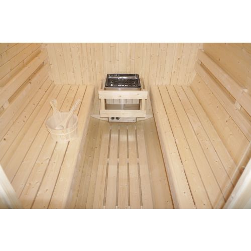 Sanotechnik - TROMSÖ XL Zunanja savna v sodu za 6 oseb 189x220x191,5 cm