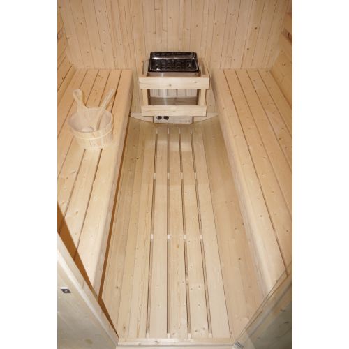 Sanotechnik - TROMSÖ XL Zunanja savna v sodu za 6 oseb 189x220x191,5 cm