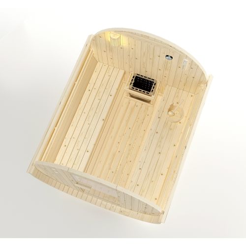 Sanotechnik - TROMSÖ XL Zunanja savna v sodu za 6 oseb 189x220x191,5 cm