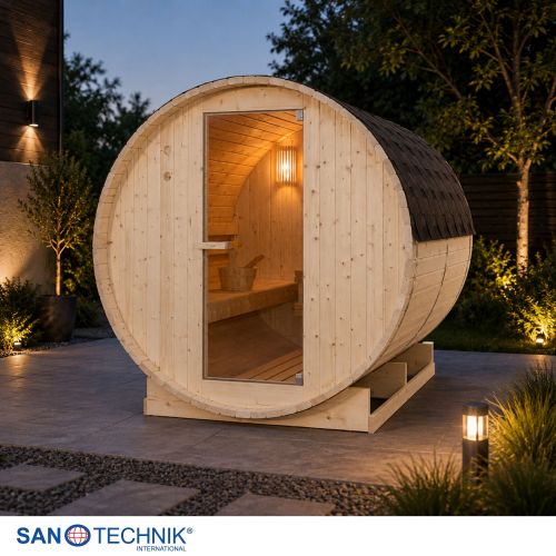 Sanotechnik - TROMSÖ XL Außensauna für 6 Personen 189x220x191,5 cm