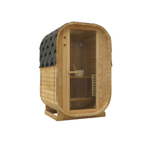 LINDHOLM vanjska sauna za 1-2 osobe 128,2x120x194 cm (sklopivi set)
