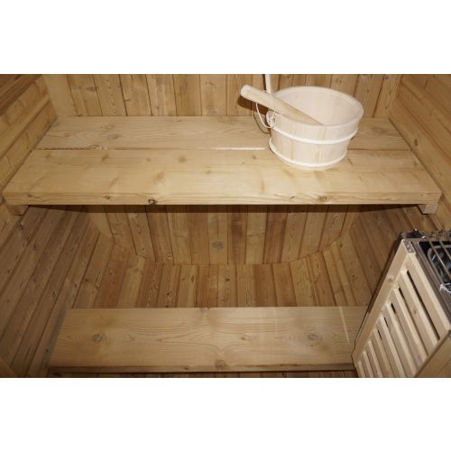 LINDHOLM vanjska sauna za 1-2 osobe 128,2x120x194 cm (sklopivi set)
