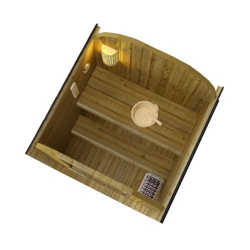 LINDHOLM vanjska sauna za 1-2 osobe 128,2x120x194 cm (sklopivi set)