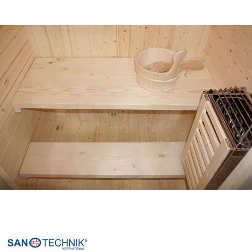 Sanotechnik - LINDHOLM Außensauna für 1-2 Personen 128,2x120x194 cm