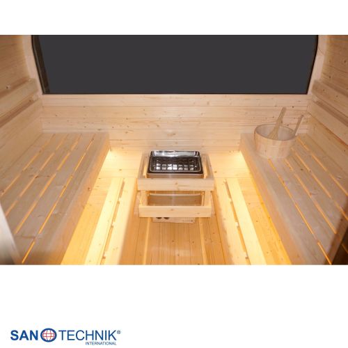 Sanotechnik - HANKO Außensauna für 6 Personen 210x180x210 cm