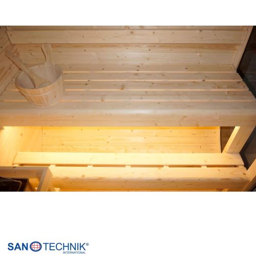 Sanotechnik - HANKO Außensauna für 6 Personen 210x180x210 cm