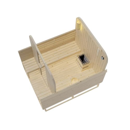 Sanotechnik - GÖTEBORG Außensauna für 4 Personen 188,2x220x194 cm