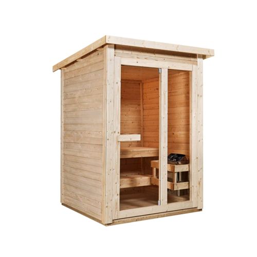 HELSINKI Außensauna für 2-3 P. 165x175x218,9 cm (Bausatz)