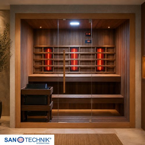Sanotechnik - KOTKA Sauna + Infrardeča kabina za 4-5 oseb 200×150×190 cm