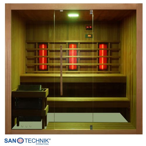 Sanotechnik - KOTKA Sauna+Infrarotkabine für 4-5 Personen 200x150x190 cm