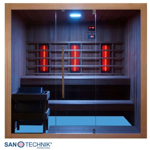 Sanotechnik - KOTKA Sauna+Infrarotkabine für 4-5 Personen 200x150x190 cm