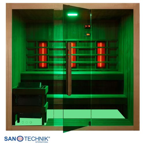 Sanotechnik - KOTKA Sauna+Infrarotkabine für 4-5 Personen 200x150x190 cm