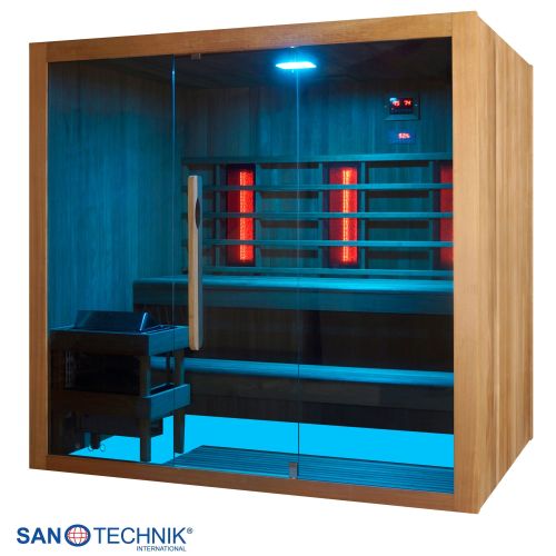 Sanotechnik - KOTKA Sauna+Infrarotkabine für 4-5 Personen 200x150x190 cm
