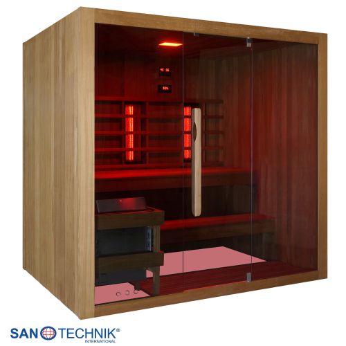 Sanotechnik - KOTKA Sauna+Infrarotkabine für 4-5 Personen 200x150x190 cm