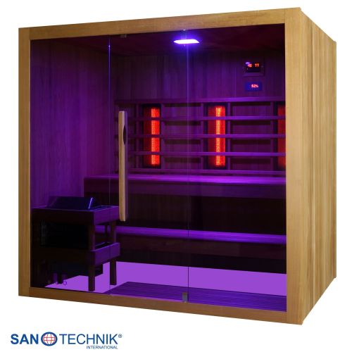 Sanotechnik - KOTKA Sauna+Infrarotkabine für 4-5 Personen 200x150x190 cm