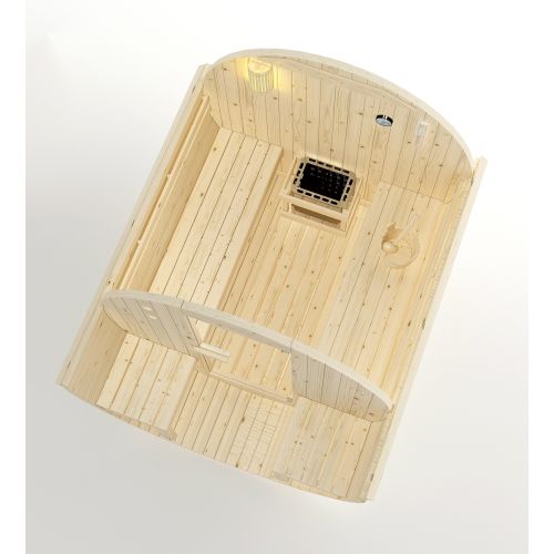 Sanotechnik - BERGEN zunanja savna v sodu za 4 osebe 189 × 220 × 191,5 cm