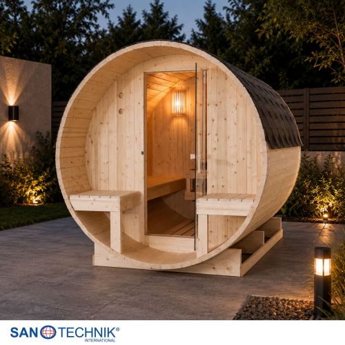 Sanotechnik - BERGEN Außensauna für 4 Personen 189x220x191,5 cm