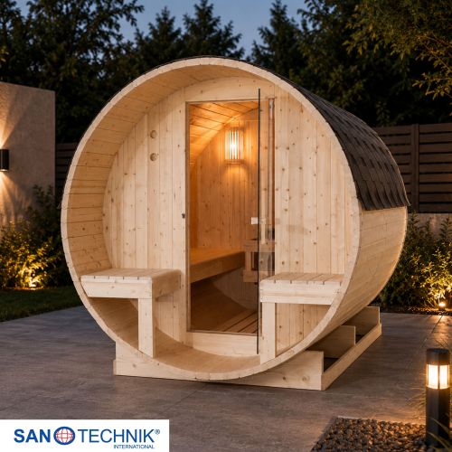 Sanotechnik - BERGEN Außensauna für 4 Personen 189x220x191,5 cm