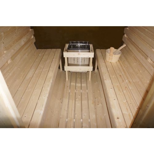 Sanotechnik - NYBORG L Außensauna für 6 Personen 194,2x224,9x194,9 cm