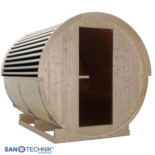 Sanotechnik - NYBORG L Außensauna für 6 Personen 194,2x244,9x194,9 cm