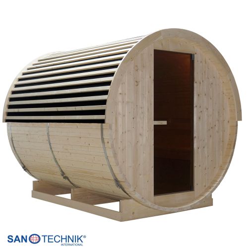 Sanotechnik - NYBORG L Außensauna für 6 Personen 194,2x244,9x194,9 cm