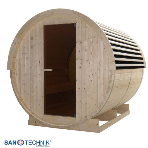 Sanotechnik - NYBORG L Außensauna für 6 Personen 194,2x244,9x194,9 cm