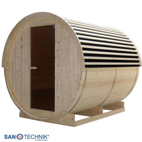 Sanotechnik - NYBORG L Außensauna für 6 Personen 194,2x244,9x194,9 cm