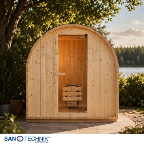 Sanotechnik - ISLAND L Außensauna für 2 Personen 189x120x200 cm