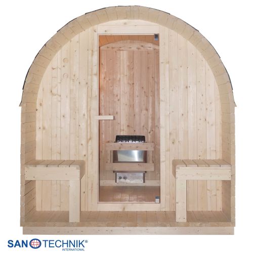Sanotechnik - ISLAND XL Außensauna für 4 Personen 189x220x200 cm