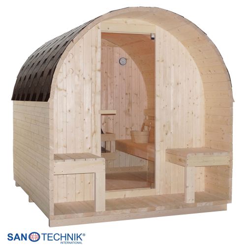 Sanotechnik - ISLAND XL Außensauna für 4 Personen 189x220x200 cm