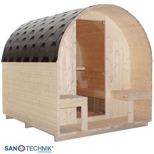 Sanotechnik - ISLAND XL Außensauna für 4 Personen 189x220x200 cm