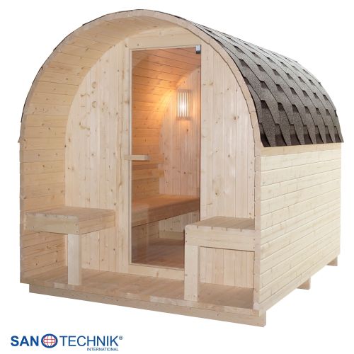 Sanotechnik - ISLAND XL Außensauna für 4 Personen 189x220x200 cm