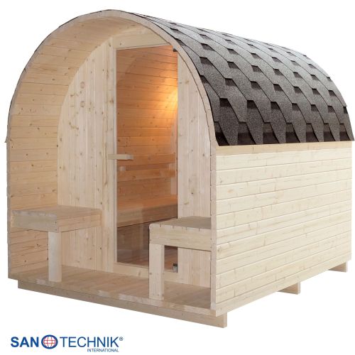 Sanotechnik - ISLAND XL Außensauna für 4 Personen 189x220x200 cm