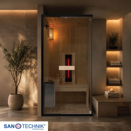 Sanotechnik - GLACIER S Sauna + Infracrvena kabina za 1 osobu 100x120x200 cm