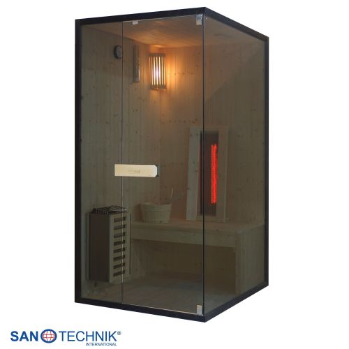 Sanotechnik - GLACIER S Sauna + Infracrvena kabina za 1 osobu 100x120x200 cm