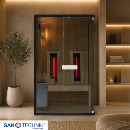 Sanotechnik - GLACIER M Sauna + Infracrvena kabina za 2 osobe 120x120x200 cm