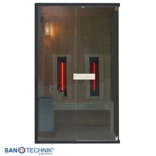 Sanotechnik - GLACIER M Sauna + Infracrvena kabina za 2 osobe 120x120x200 cm