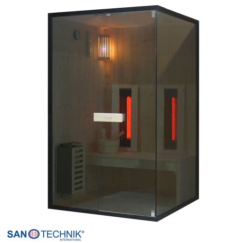 Sanotechnik - GLACIER M Sauna + Infracrvena kabina za 2 osobe 120x120x200 cm