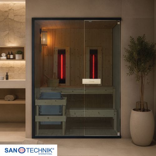 Sanotechnik - GLACIER L Sauna + Infracrvena kabina za 2-3 osobe 150x120x200 cm