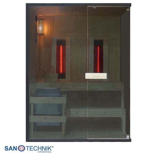Sanotechnik - GLACIER L Sauna + Infracrvena kabina za 2-3 osobe 150x120x200 cm