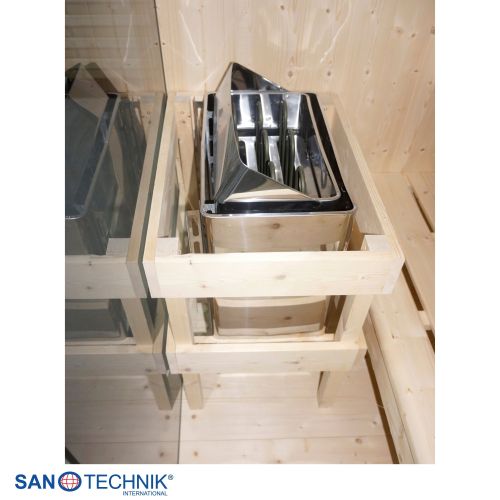 Sanotechnik - GLACIER L Sauna + Infracrvena kabina za 2-3 osobe 150x120x200 cm
