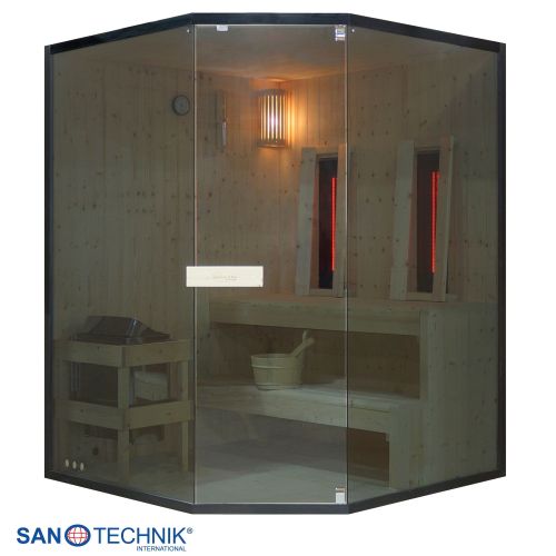 Sanotechnik - GLACIER XL Sauna + Infracrvena kabina za 2-3 osobe 150x150x200 cm